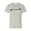 White Marble Unisex Jersey Short-Sleeve V-Neck T-Shirt Thumbnail