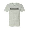 White Marble Unisex Jersey Short-Sleeve V-Neck T-Shirt Thumbnail