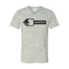 White Marble Unisex Jersey Short-Sleeve V-Neck T-Shirt Thumbnail