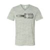 White Marble Unisex Jersey Short-Sleeve V-Neck T-Shirt Thumbnail
