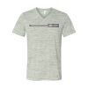 White Marble Unisex Jersey Short-Sleeve V-Neck T-Shirt Thumbnail
