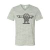 White Marble Unisex Jersey Short-Sleeve V-Neck T-Shirt Thumbnail