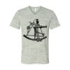 White Marble Unisex Jersey Short-Sleeve V-Neck T-Shirt Thumbnail