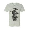 White Marble Unisex Jersey Short-Sleeve V-Neck T-Shirt Thumbnail