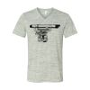 White Marble Unisex Jersey Short-Sleeve V-Neck T-Shirt Thumbnail
