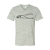 White Marble Unisex Jersey Short-Sleeve V-Neck T-Shirt Thumbnail
