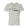 White Marble Unisex Jersey Short-Sleeve V-Neck T-Shirt Thumbnail