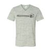 White Marble Unisex Jersey Short-Sleeve V-Neck T-Shirt Thumbnail