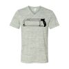 White Marble Unisex Jersey Short-Sleeve V-Neck T-Shirt Thumbnail