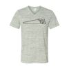 White Marble Unisex Jersey Short-Sleeve V-Neck T-Shirt Thumbnail