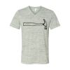 White Marble Unisex Jersey Short-Sleeve V-Neck T-Shirt Thumbnail