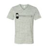 White Marble Unisex Jersey Short-Sleeve V-Neck T-Shirt Thumbnail