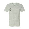 White Marble Unisex Jersey Short-Sleeve V-Neck T-Shirt Thumbnail
