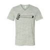 White Marble Unisex Jersey Short-Sleeve V-Neck T-Shirt Thumbnail