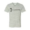 White Marble Unisex Jersey Short-Sleeve V-Neck T-Shirt Thumbnail