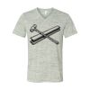 White Marble Unisex Jersey Short-Sleeve V-Neck T-Shirt Thumbnail