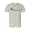 White Marble Unisex Jersey Short-Sleeve V-Neck T-Shirt Thumbnail