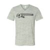 White Marble Unisex Jersey Short-Sleeve V-Neck T-Shirt Thumbnail