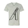 White Marble Unisex Jersey Short-Sleeve V-Neck T-Shirt Thumbnail