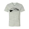 White Marble Unisex Jersey Short-Sleeve V-Neck T-Shirt Thumbnail