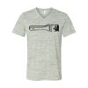 White Marble Unisex Jersey Short-Sleeve V-Neck T-Shirt Thumbnail