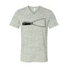 White Marble Unisex Jersey Short-Sleeve V-Neck T-Shirt Thumbnail