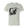 White Marble Unisex Jersey Short-Sleeve V-Neck T-Shirt Thumbnail