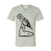 White Marble Unisex Jersey Short-Sleeve V-Neck T-Shirt Thumbnail