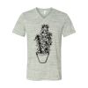 White Marble Unisex Jersey Short-Sleeve V-Neck T-Shirt Thumbnail