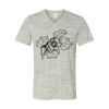 White Marble Unisex Jersey Short-Sleeve V-Neck T-Shirt Thumbnail