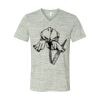 White Marble Unisex Jersey Short-Sleeve V-Neck T-Shirt Thumbnail