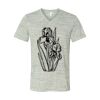 White Marble Unisex Jersey Short-Sleeve V-Neck T-Shirt Thumbnail