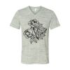 White Marble Unisex Jersey Short-Sleeve V-Neck T-Shirt Thumbnail