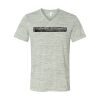 White Marble Unisex Jersey Short-Sleeve V-Neck T-Shirt Thumbnail