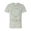 White Marble Unisex Jersey Short-Sleeve V-Neck T-Shirt Thumbnail