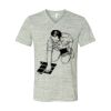 White Marble Unisex Jersey Short-Sleeve V-Neck T-Shirt Thumbnail
