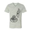 White Marble Unisex Jersey Short-Sleeve V-Neck T-Shirt Thumbnail