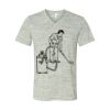 White Marble Unisex Jersey Short-Sleeve V-Neck T-Shirt Thumbnail