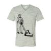 White Marble Unisex Jersey Short-Sleeve V-Neck T-Shirt Thumbnail