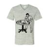 White Marble Unisex Jersey Short-Sleeve V-Neck T-Shirt Thumbnail