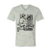 White Marble Unisex Jersey Short-Sleeve V-Neck T-Shirt Thumbnail