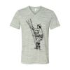 White Marble Unisex Jersey Short-Sleeve V-Neck T-Shirt Thumbnail