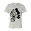 White Marble Unisex Jersey Short-Sleeve V-Neck T-Shirt Thumbnail