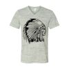 White Marble Unisex Jersey Short-Sleeve V-Neck T-Shirt Thumbnail