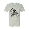 White Marble Unisex Jersey Short-Sleeve V-Neck T-Shirt Thumbnail