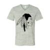White Marble Unisex Jersey Short-Sleeve V-Neck T-Shirt Thumbnail