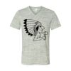 White Marble Unisex Jersey Short-Sleeve V-Neck T-Shirt Thumbnail