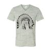 White Marble Unisex Jersey Short-Sleeve V-Neck T-Shirt Thumbnail