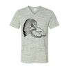 White Marble Unisex Jersey Short-Sleeve V-Neck T-Shirt Thumbnail