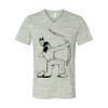 White Marble Unisex Jersey Short-Sleeve V-Neck T-Shirt Thumbnail
